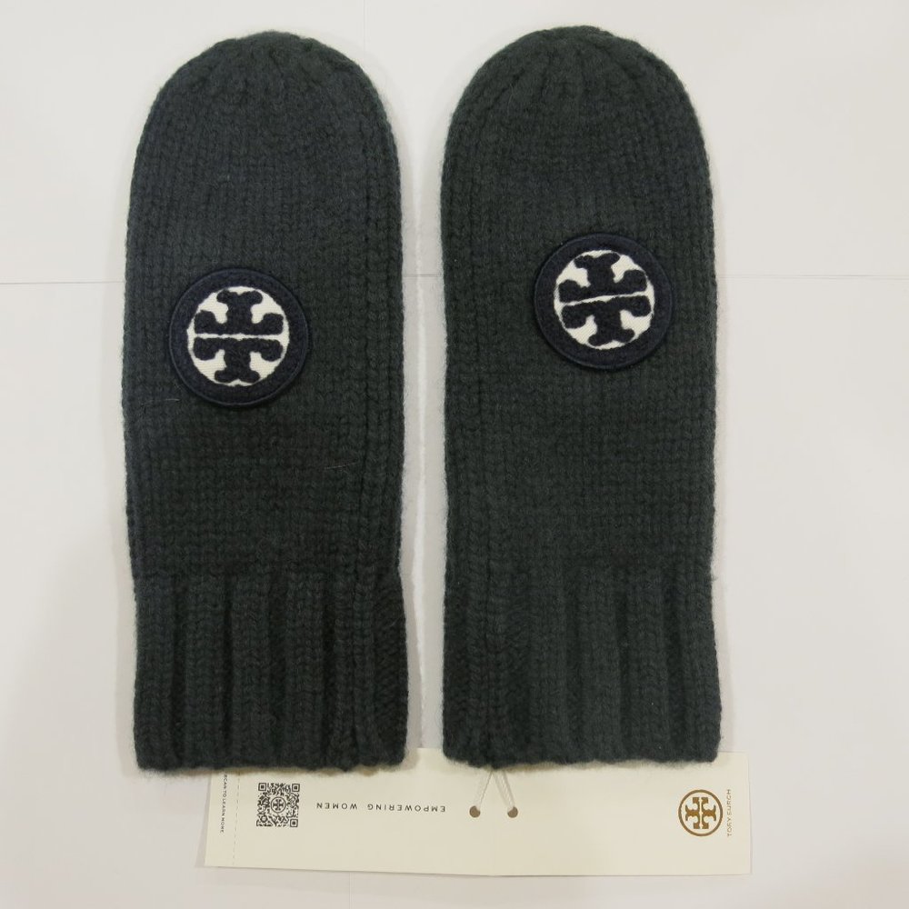 Tory Burch Color Block Logo Mitten BNWT